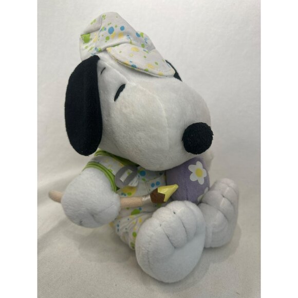 Peanuts Snoopy Easter Egg Painter Plush Toy With Hat & Accessories 10" - Picture 3 of 5